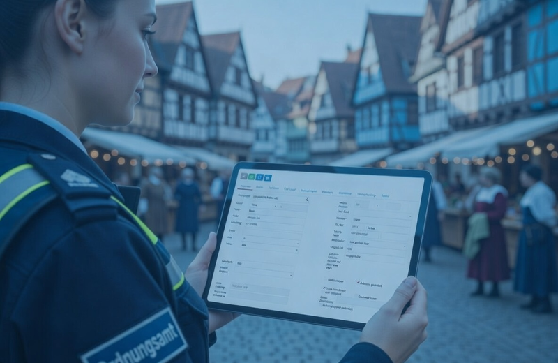 event management tablet view